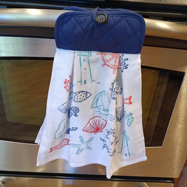 Kitchen towel with hotpad top