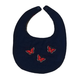 Blue Baby Bib with Applique design