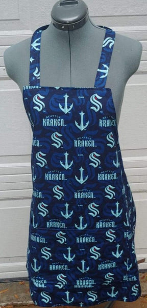 Butcher Style Apron "Seattle Kraken "