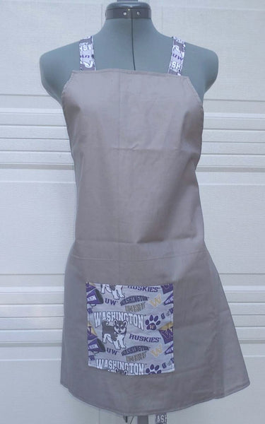 Butcher Style Apron "Washington Husky"