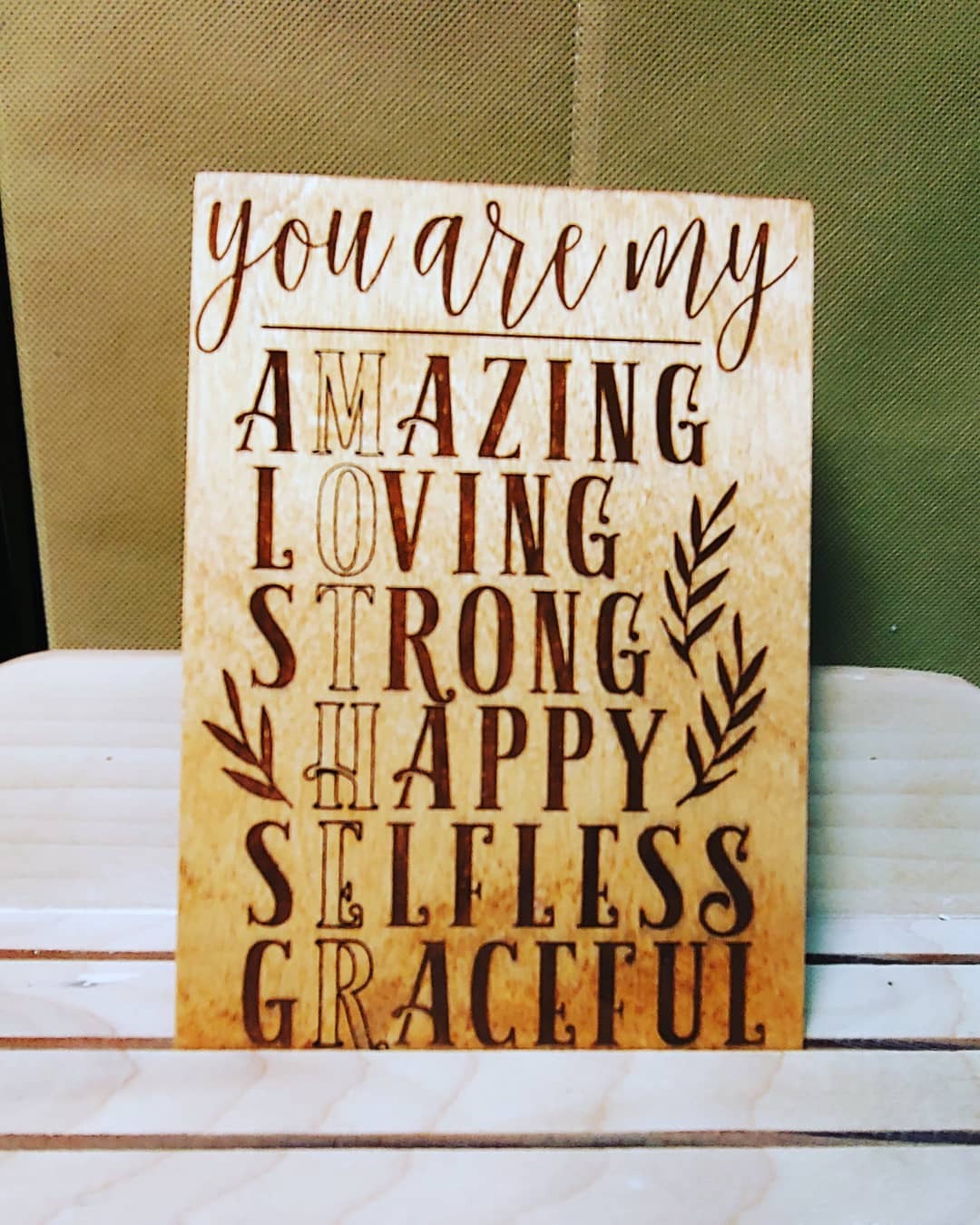 Mothers Day Wood Card- Amazing Mother