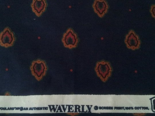 Valance Dark Blue w/Design