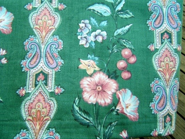 Green Floral Valance